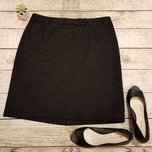 Anne Klein Black Stretch Pencil Skirt 12 A23